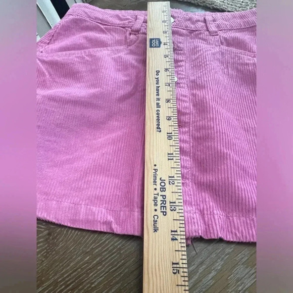 Free People Ray Corduroy Mini‎ Skirt Pink Size 8 New - Picture 12 of 12